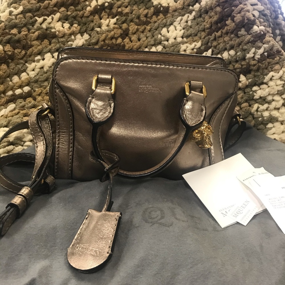 Alexander McQueen mini skull bag